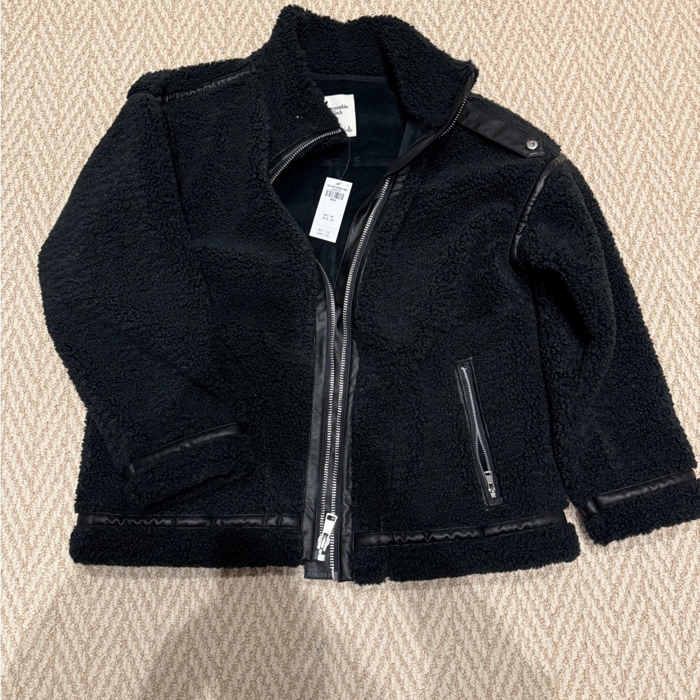 Abercrombie & Fitch Black Teddy Jacket